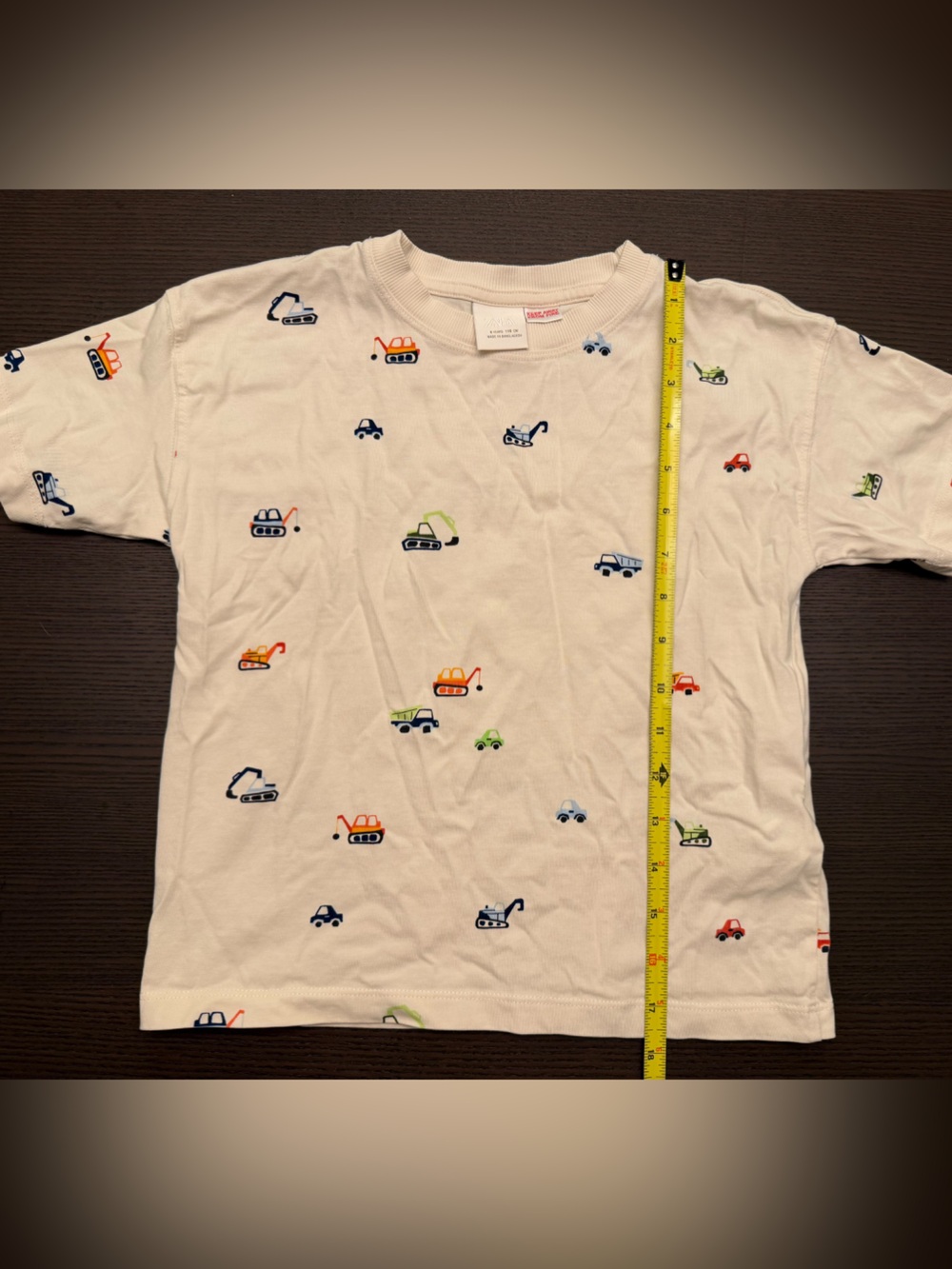 Zara kids construction vehicle t shirt in size 6